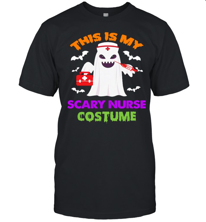 Boo Ghost Nurse this is my scary nurse costume Halloween shirt Classic Men's T-shirt