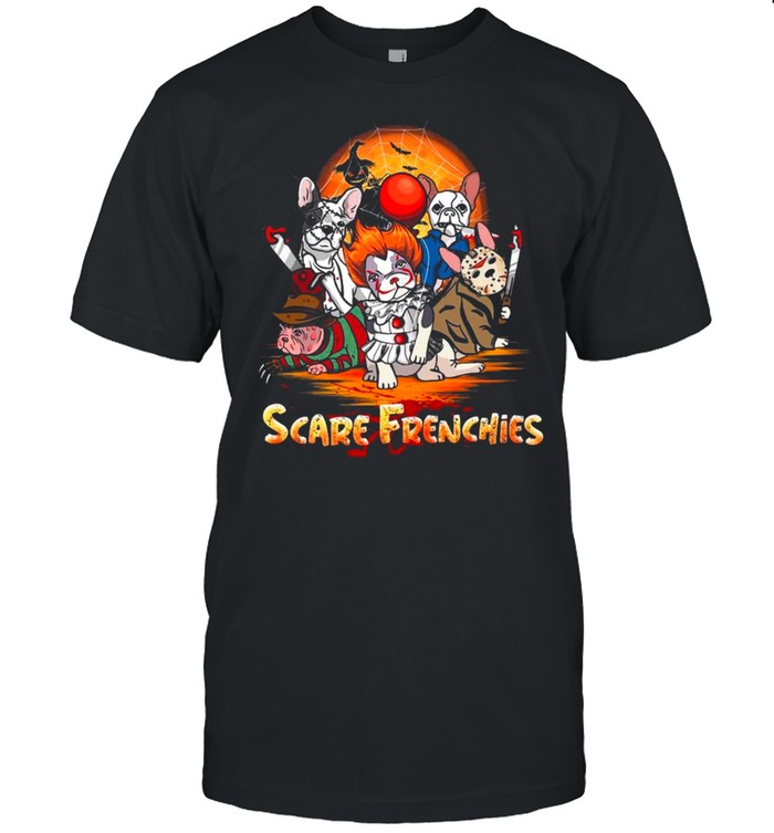 French Bulldog Cosplay Horror Characters Scare Frenchies Halloween shirts