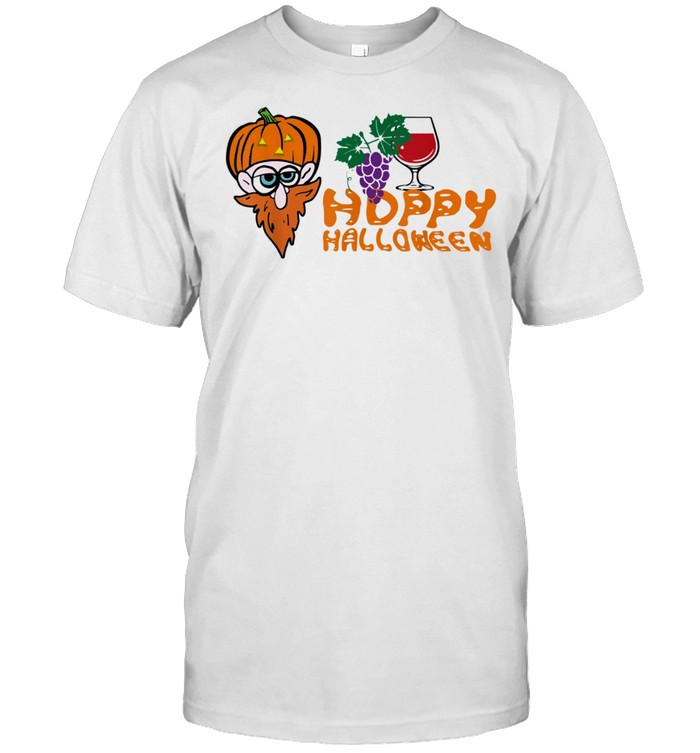 Hoppy Halloween Funny Halloween Wine Costume shirts