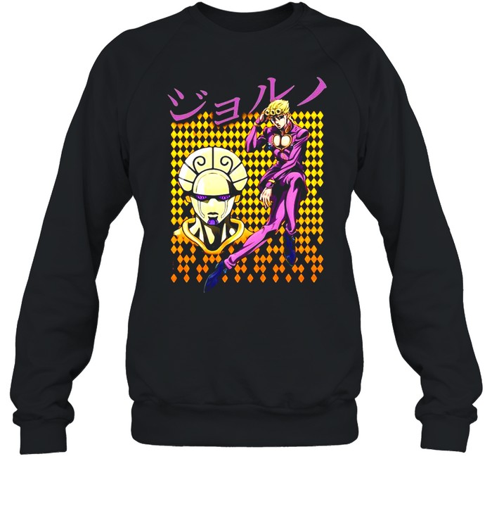 Jojo’s Bizarre Adventure Giorno With Kanji T-shirt Unisex Sweatshirt