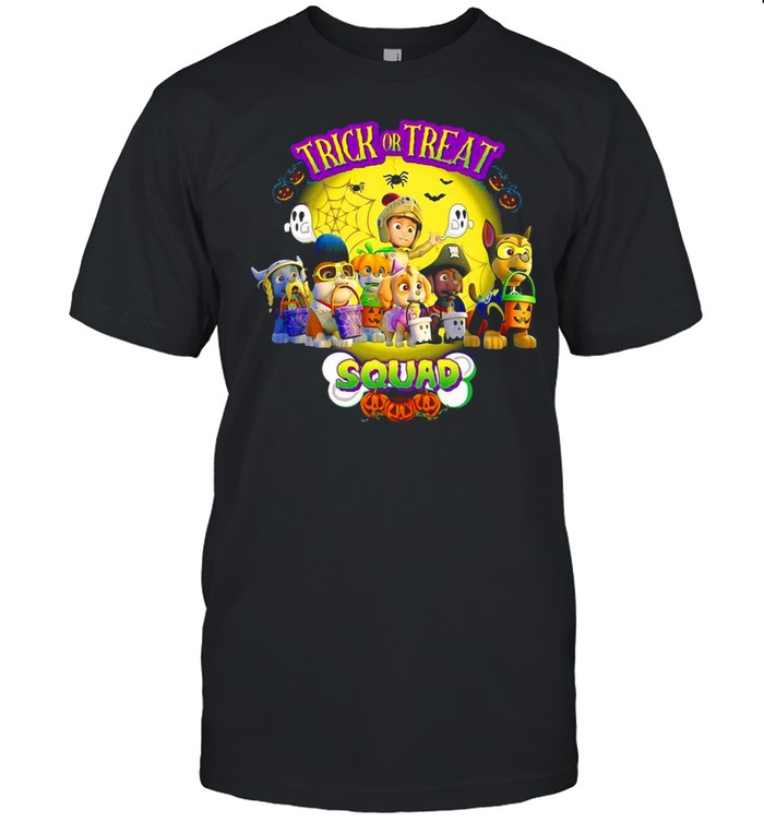 Paw Patrol Trick Or Treat Squad Halloween T-shirt