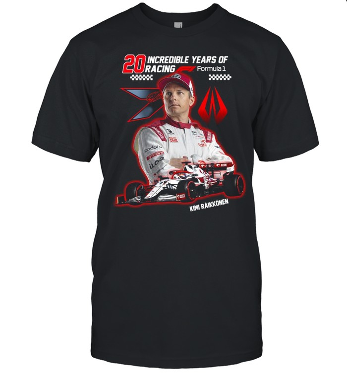 20 incredible years of racing formula Kimi Raikkonen shirt Classic Men's T-shirt