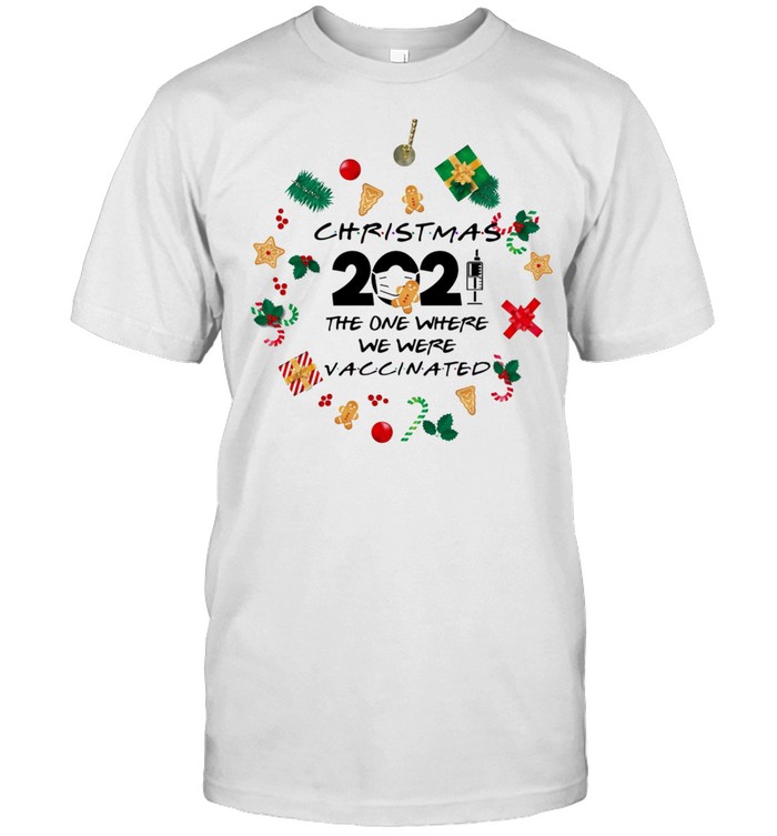 Friends 2021 Christmas ornament The One Where We Were Vaccinated Pandemic holiday christmas ornament shirt
