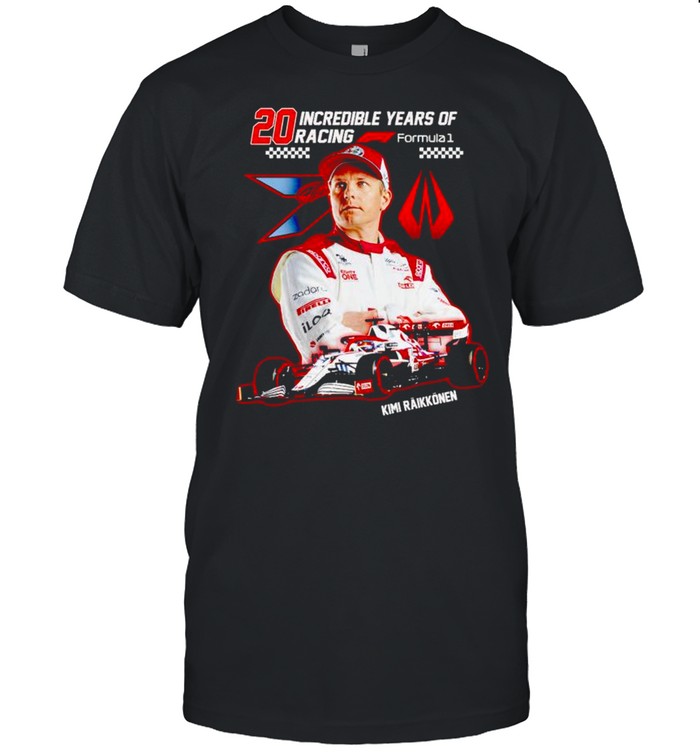 Kimi Raikkonen 20 incredible years of racing shirts