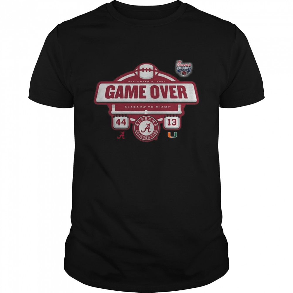 Alabama Crimson Tide vs Miami Hurricanes 2021 game over shirt Classic Men's T-shirt