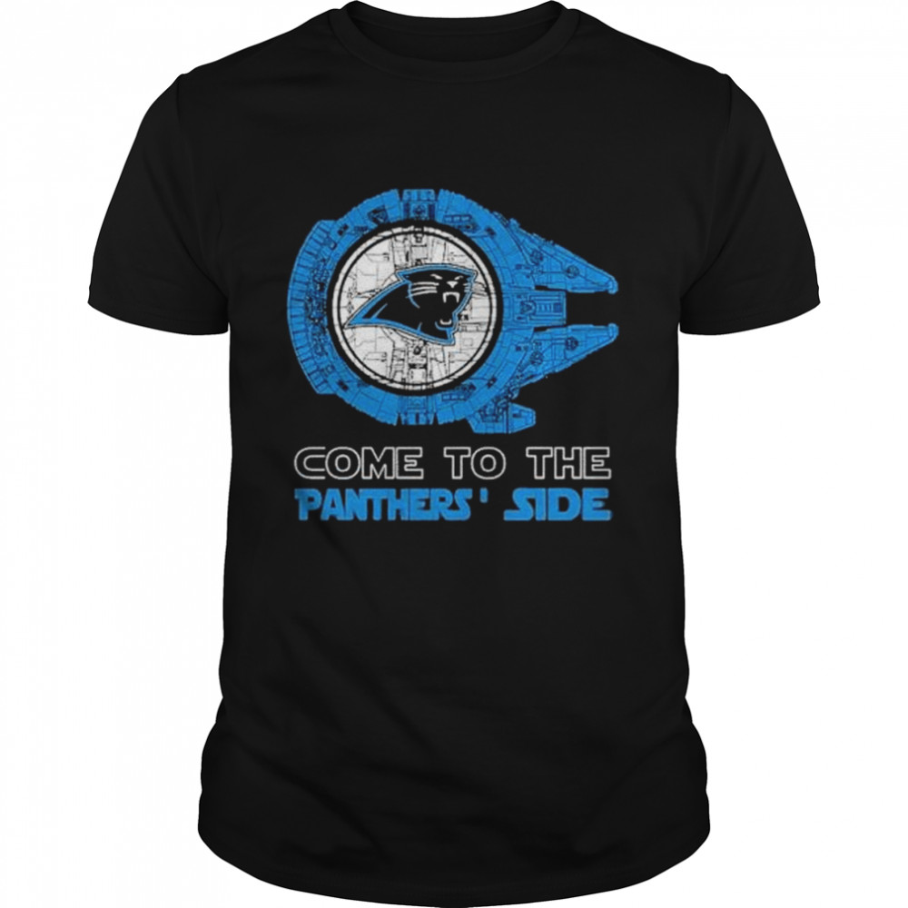 Come to the Carolina Panthers’ Side Star Wars Millennium Falcon shirt Classic Men's T-shirt