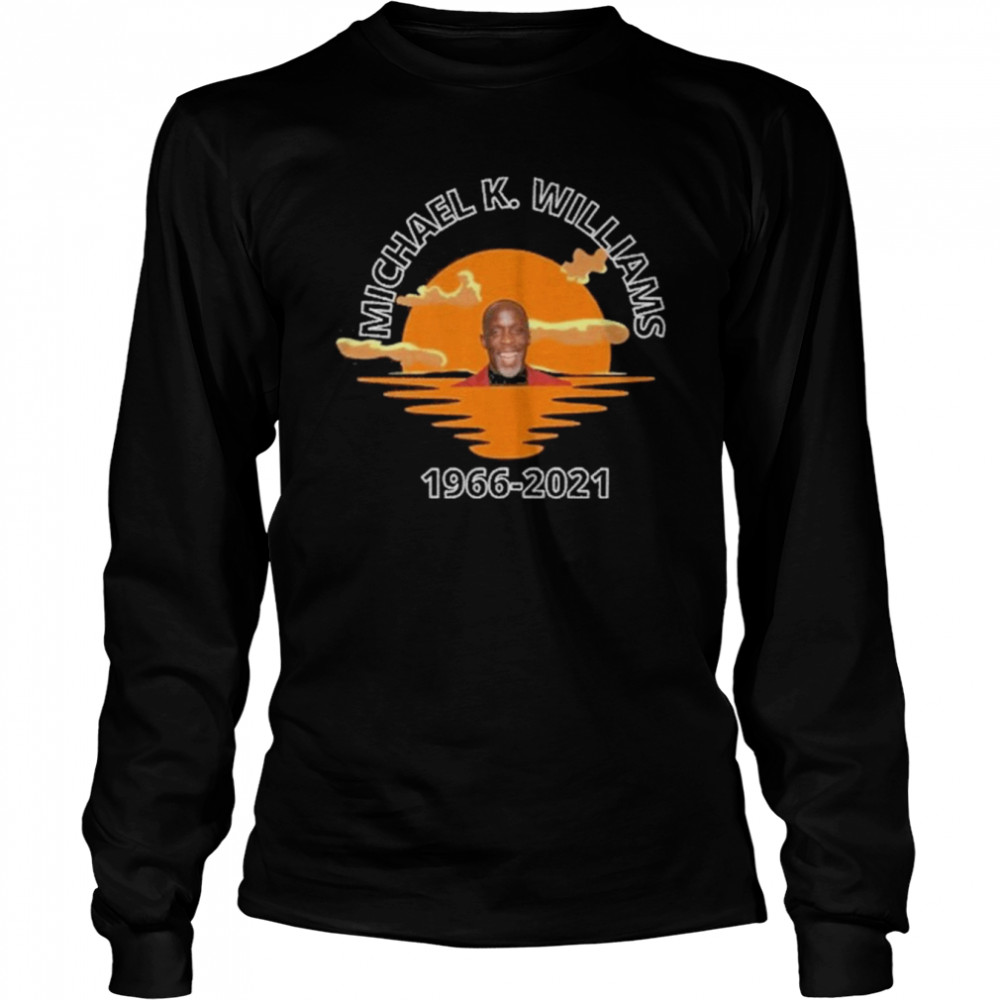 Michael K. Williams 1966 2021 essentiel sunset shirt Long Sleeved T-shirt