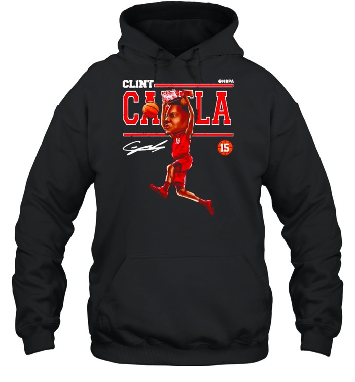 Atlanta Hawks Clint Capela cartoon signature shirt Unisex Hoodie