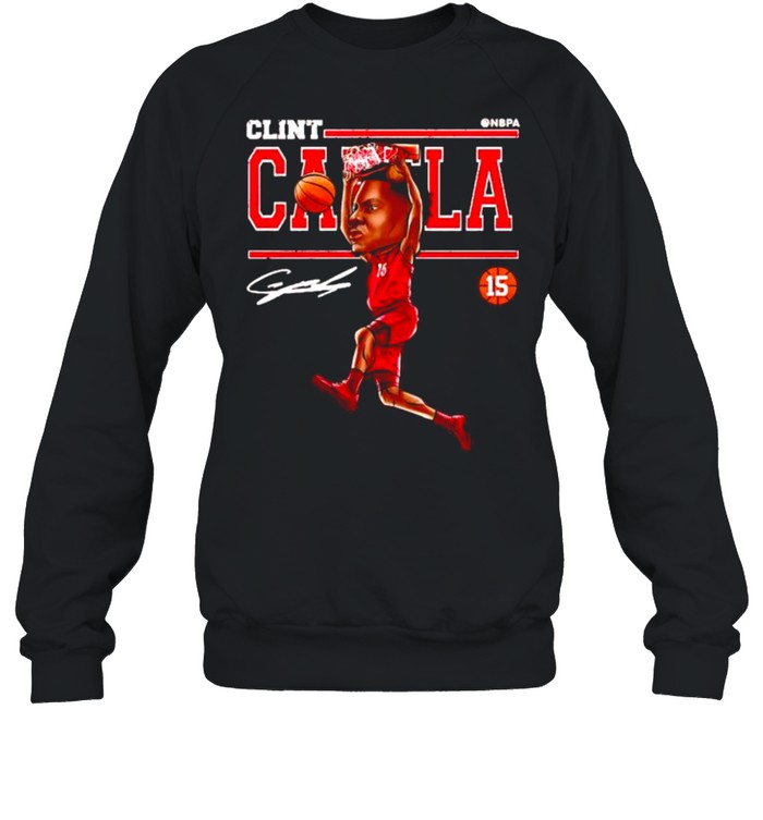 Atlanta Hawks Clint Capela cartoon signature shirt Unisex Sweatshirt