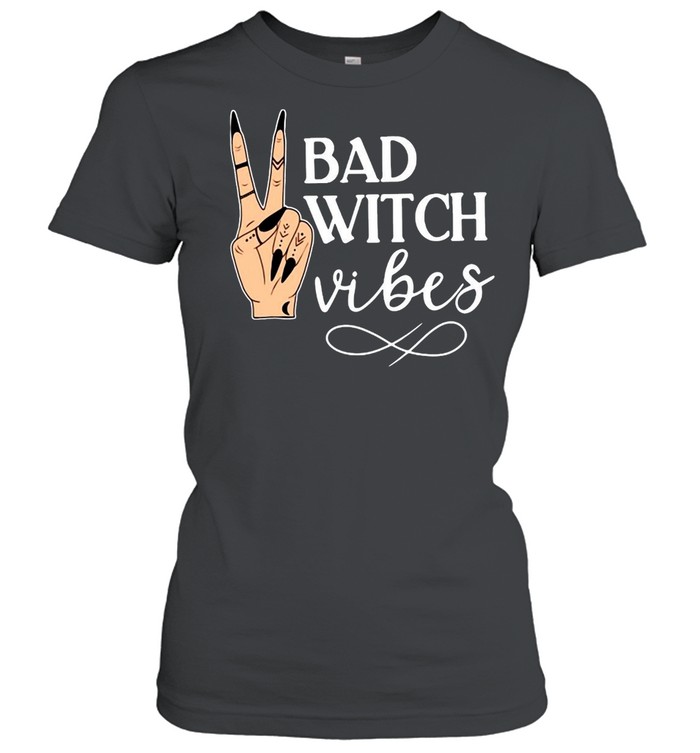 Witch Apparel Bad Witch Vibes Witch Hand Halloween T-shirt Classic Women's T-shirt