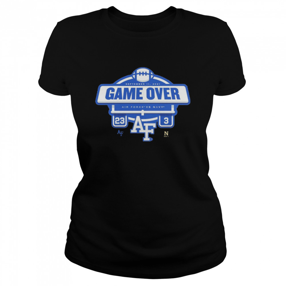 Air Force Falcons vs. Navy Midshipmen 23 3 game over shirt Classic Women's T-shirt