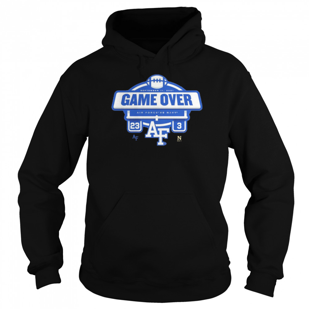 Air Force Falcons vs. Navy Midshipmen 23 3 game over shirt Unisex Hoodie