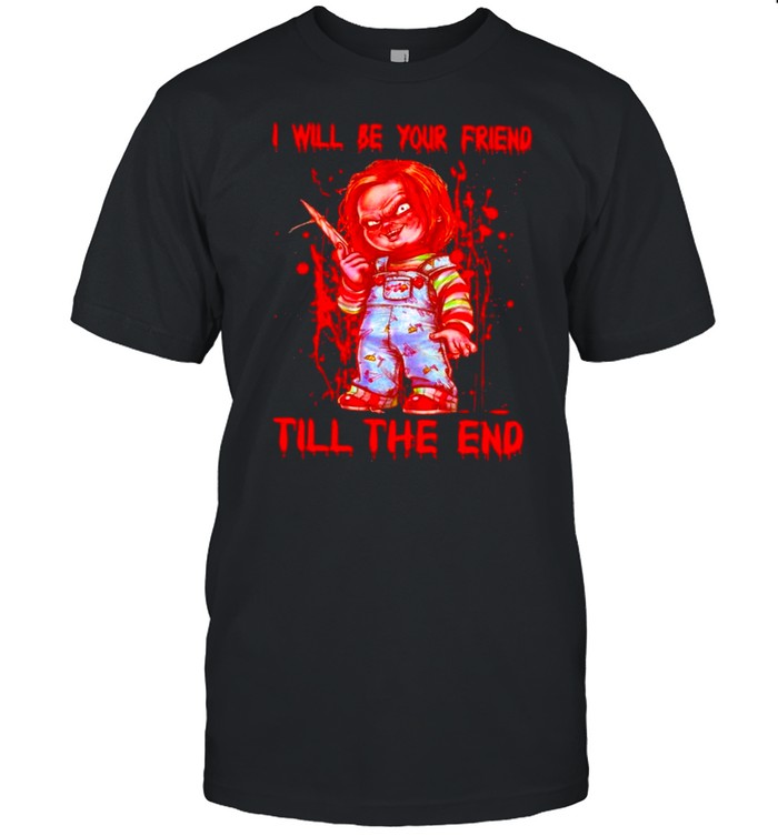 childs play cartoon chucky I will be your friend till the end shirt Classic Men's T-shirt