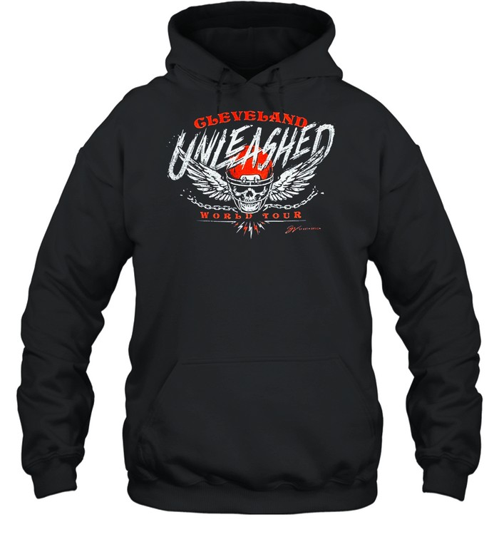 Cleveland unleashed football world tour T-shirt Unisex Hoodie