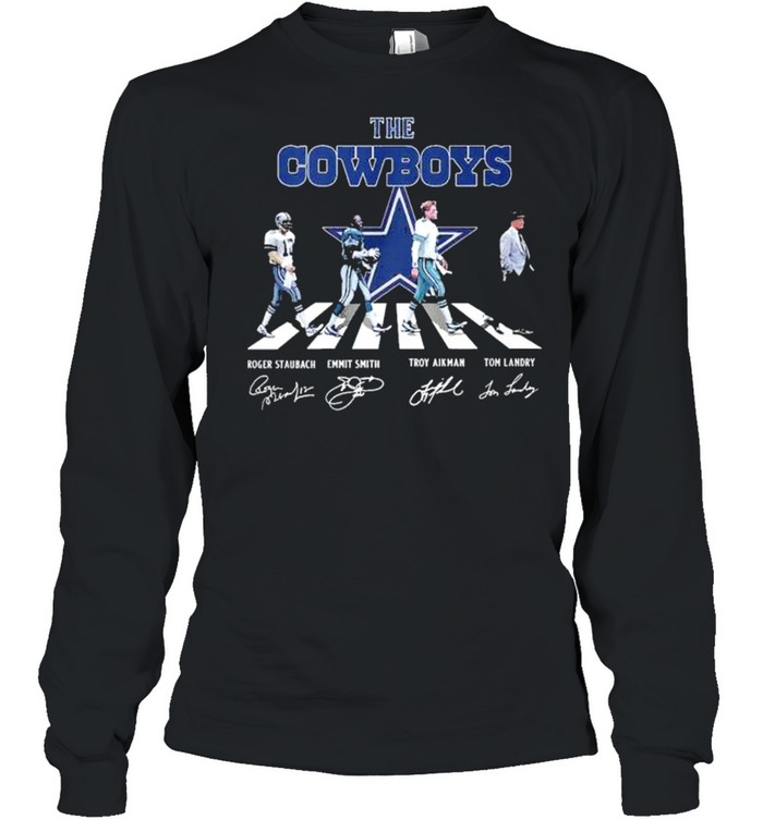 Dallas Cowboys Abbey Road signatures shirt Long Sleeved T-shirt