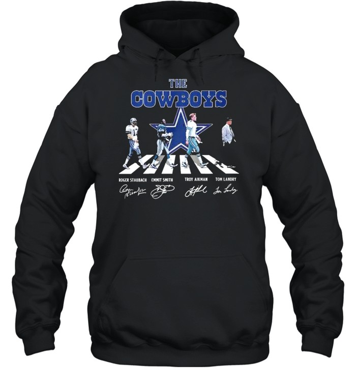 Dallas Cowboys Abbey Road signatures shirt Unisex Hoodie