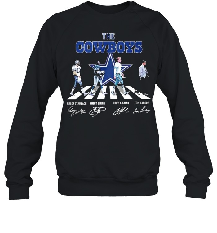 Dallas Cowboys Abbey Road signatures shirt Unisex Sweatshirt