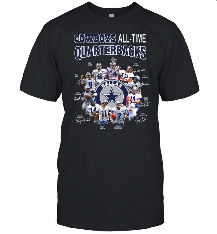 Dallas Cowboys All-Time Quarterbacks signatures shirt Classic Men's T-shirt