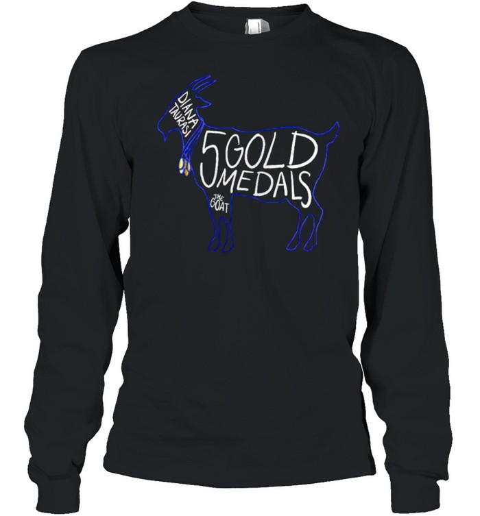 Diana Taurasi 5 gold medals the goat shirt Long Sleeved T-shirt