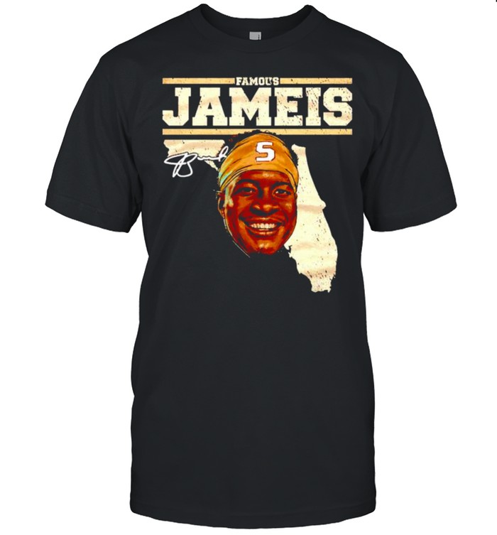 Famous Jameis Winston Florida map signature shirt Classic Men's T-shirt