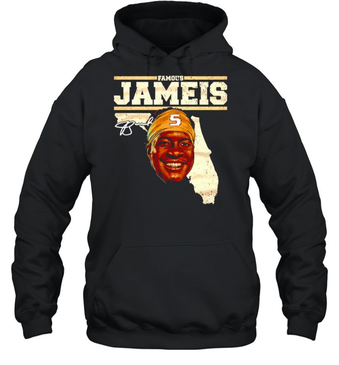 Famous Jameis Winston Florida map signature shirt Unisex Hoodie