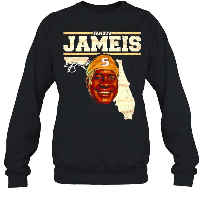 Famous Jameis Winston Florida map signature shirt Unisex Sweatshirt