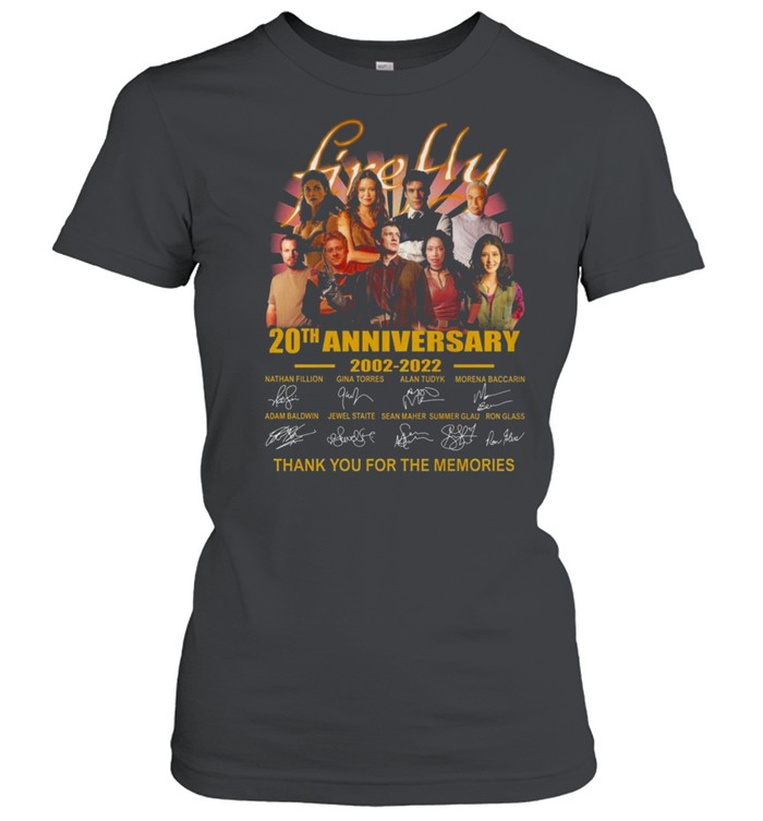 Firefly TV Series 20th anniversary 2002 2021 thank you for the memories signatures shirt Classic Women's T-shirt