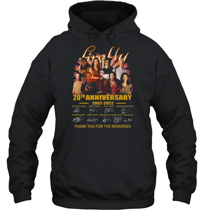 Firefly TV Series 20th anniversary 2002 2021 thank you for the memories signatures shirt Unisex Hoodie