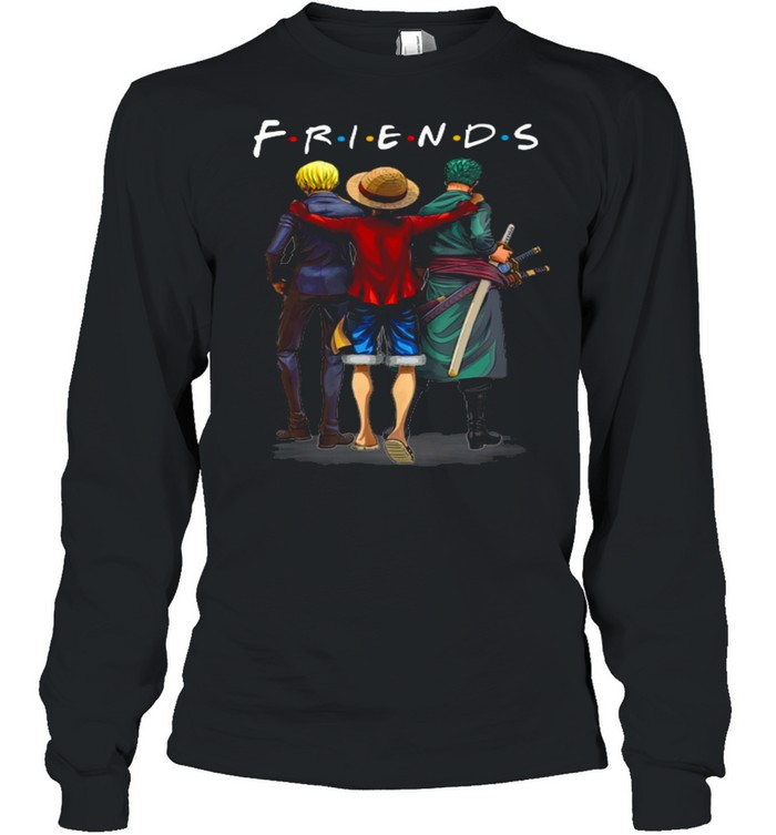 Friends Sanji Luffy Zoro Long Sleeved T-shirt