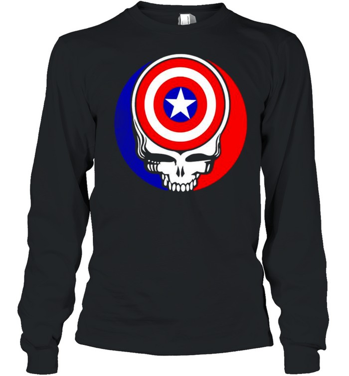 Grateful Dead x Captain America shirt Long Sleeved T-shirt