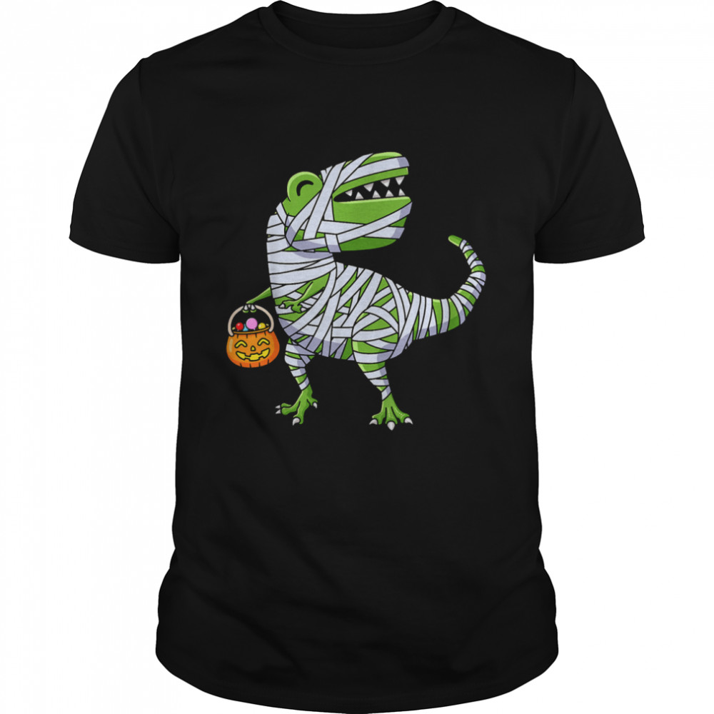 Halloween Dinosaur Mummy Pumpkin shirt Classic Men's T-shirt