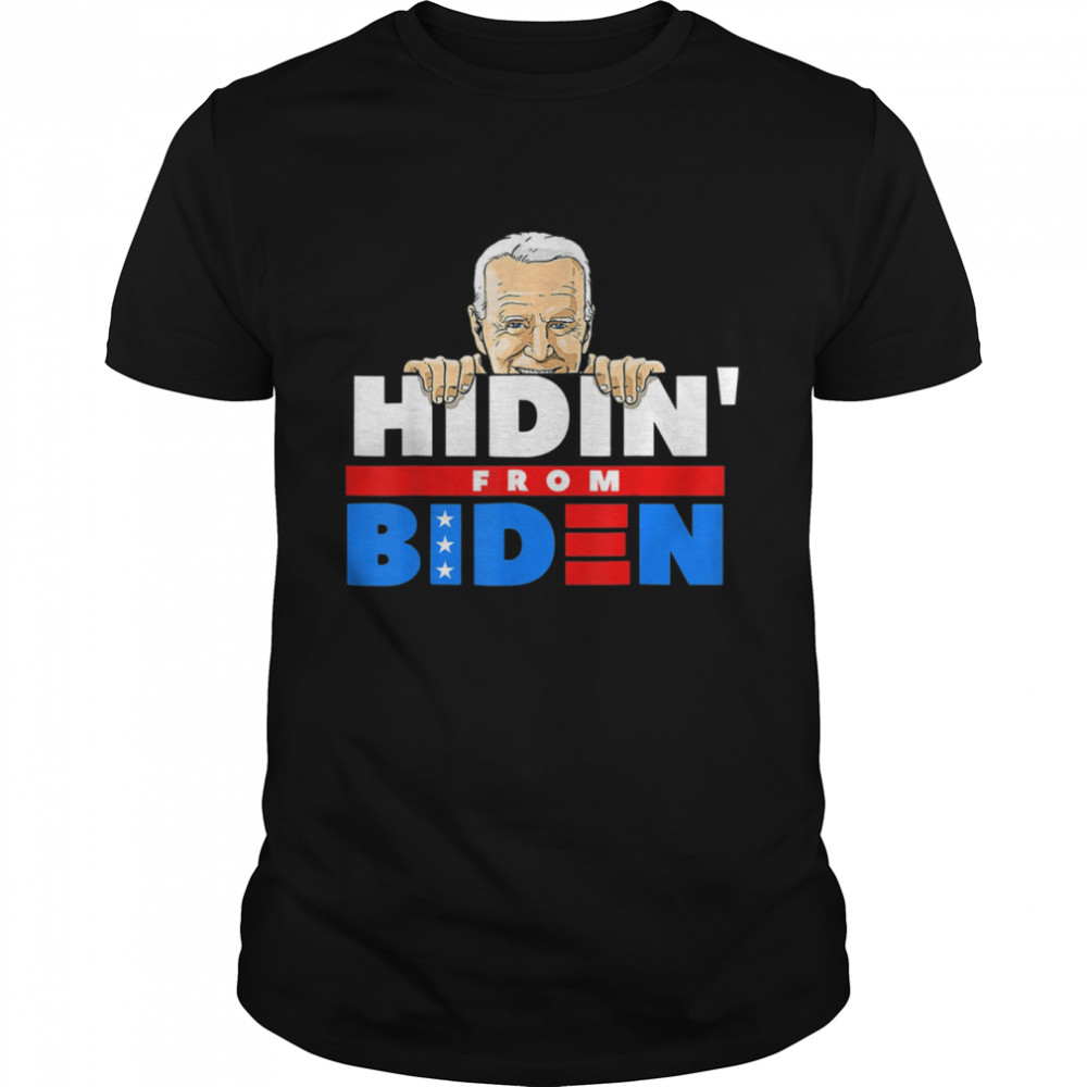 Hiding from Biden for President 2021 Political shirt Classic Men's T-shirt