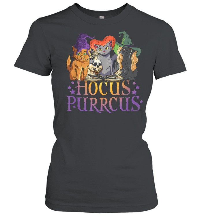 Hocus Purrcus Halloween Witch Cats Parody shirt Classic Women's T-shirt