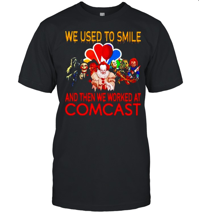 Horror Halloween we used to smile and then we worked at Comcast shirt Classic Men's T-shirt