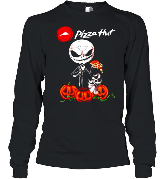 Jack Skellington and Zero Dog Pizza Hut shirt Long Sleeved T-shirt