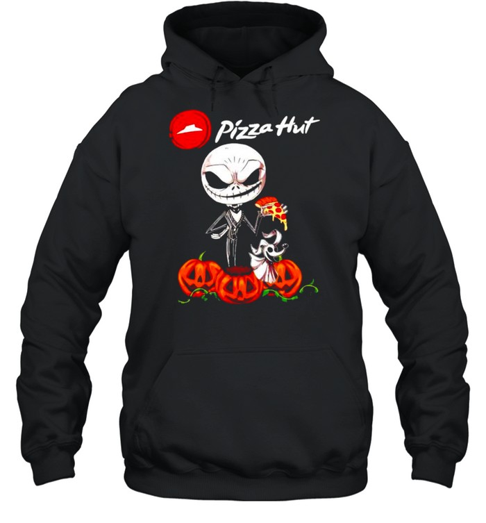 Jack Skellington and Zero Dog Pizza Hut shirt Unisex Hoodie