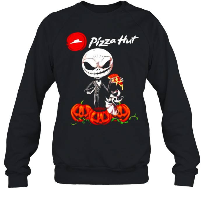 Jack Skellington and Zero Dog Pizza Hut shirt Unisex Sweatshirt