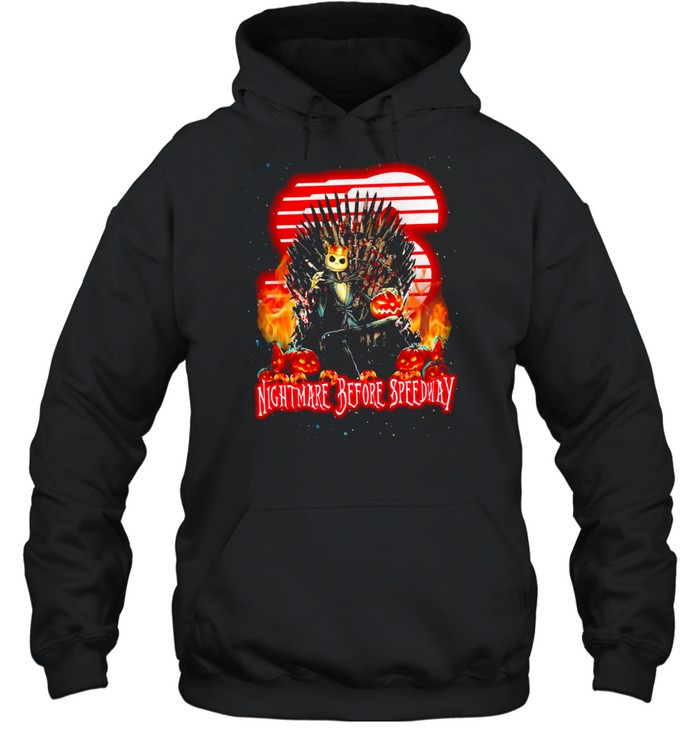 Jack Skellington Iron Throne Nightmare Before Speedway Halloween Unisex Hoodie