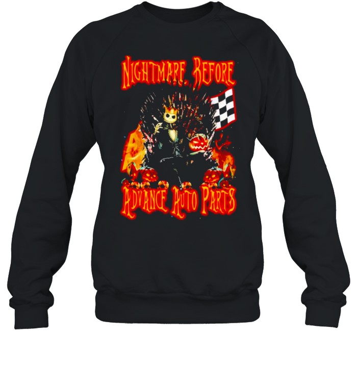 Jack Skellington nightmare before advance auto parts shirt Unisex Sweatshirt