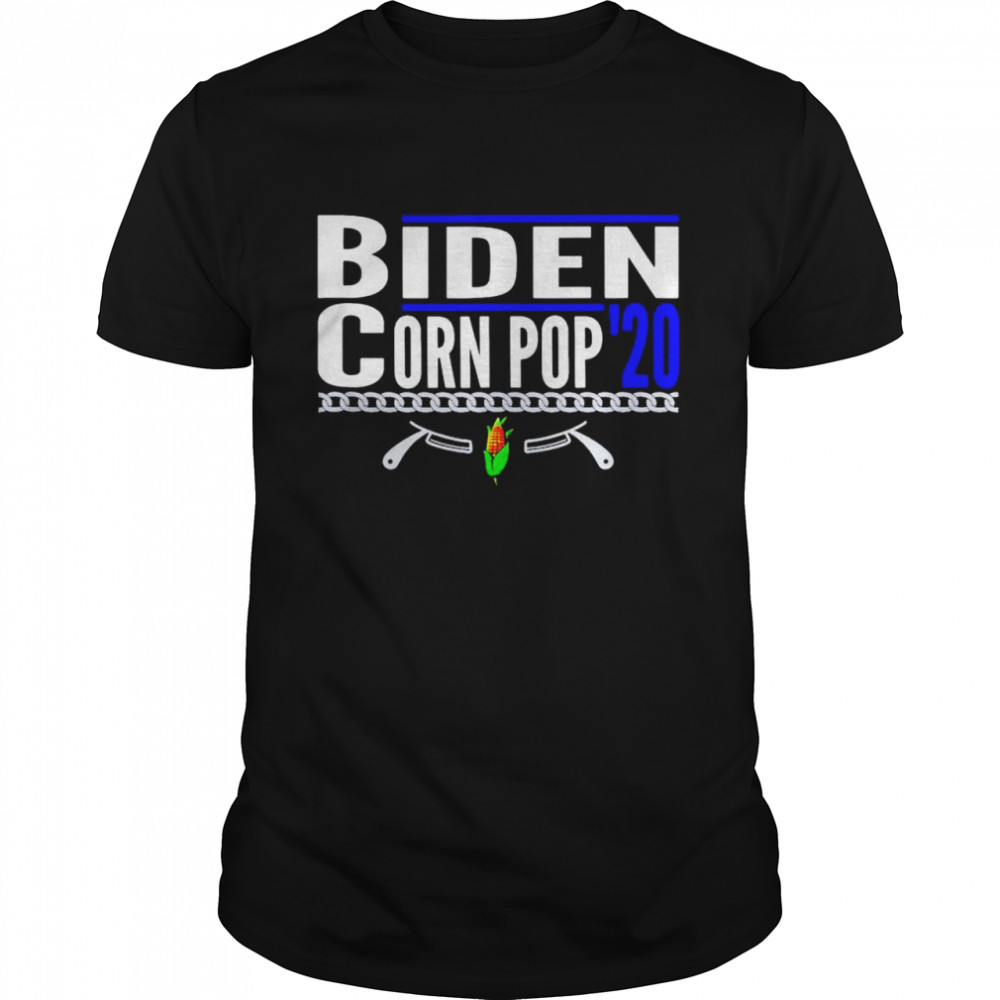 Joe Biden and corn pop for 2020 shirt Classic Men's T-shirt