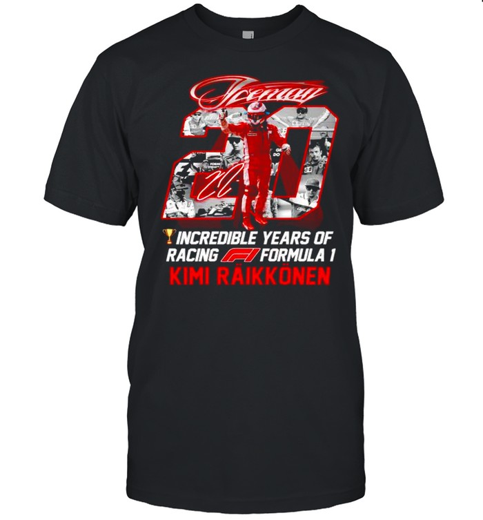 Kimi Raikkonen incredible years of racing formula shirt Classic Men's T-shirt