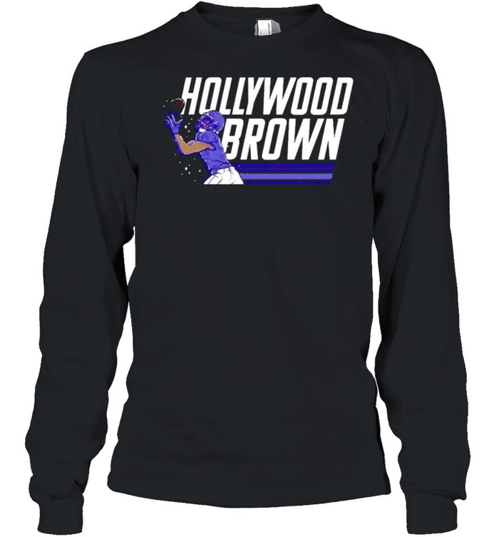 Marquise Brown hollywood Brown shirt Long Sleeved T-shirt