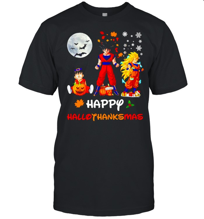 Dragon Ball Charcters Happy Hallothanksmas shirts