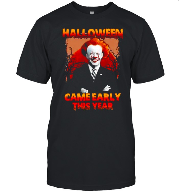 Bidens Pennywises halloweens cames earlys thiss years shirts