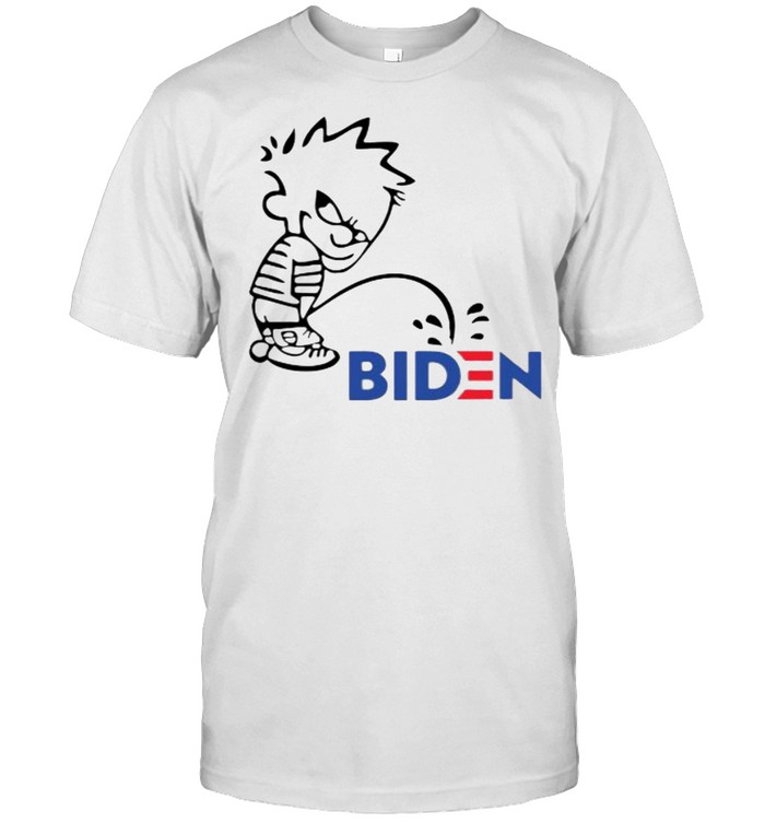 Calvin Peeing On Biden Harris Shirts