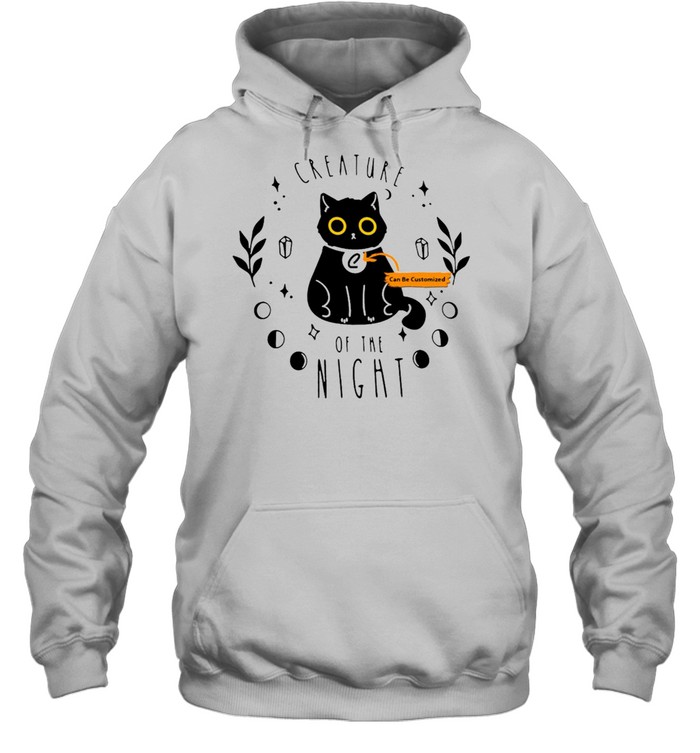 Creature Of The Night Funny Halloween Cats T-shirt Unisex Hoodie
