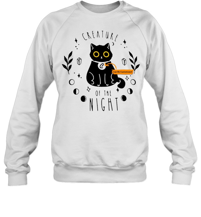 Creature Of The Night Funny Halloween Cats T-shirt Unisex Sweatshirt