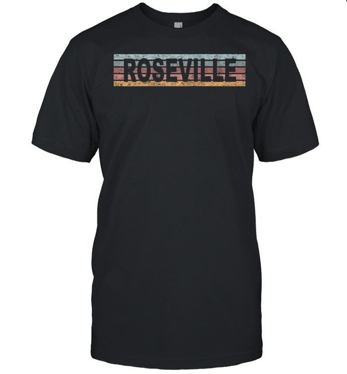 Roseville California CA USA Retro shirt Classic Men's T-shirt