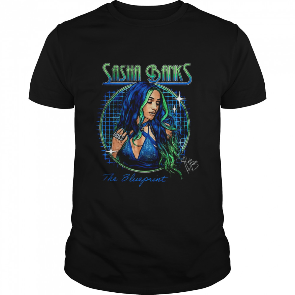 Sasha Banks The Blueprint Authentic T-shirts