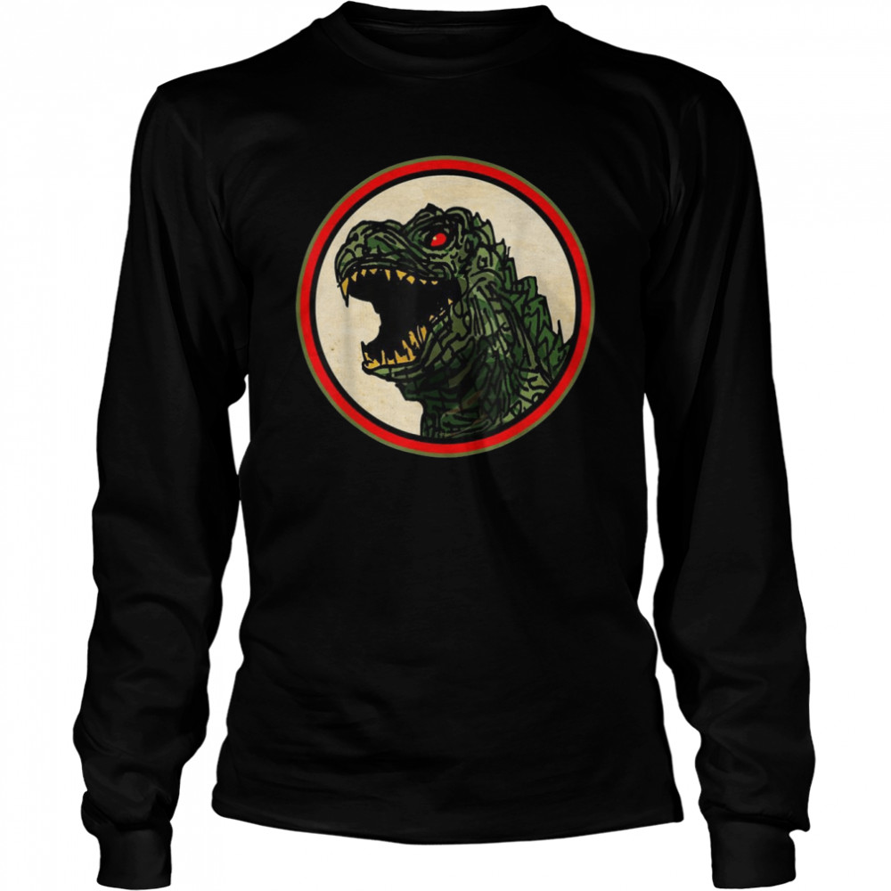 Dragon Anime Monster Gesicht für Cartoon Fans Long Sleeved T-shirt